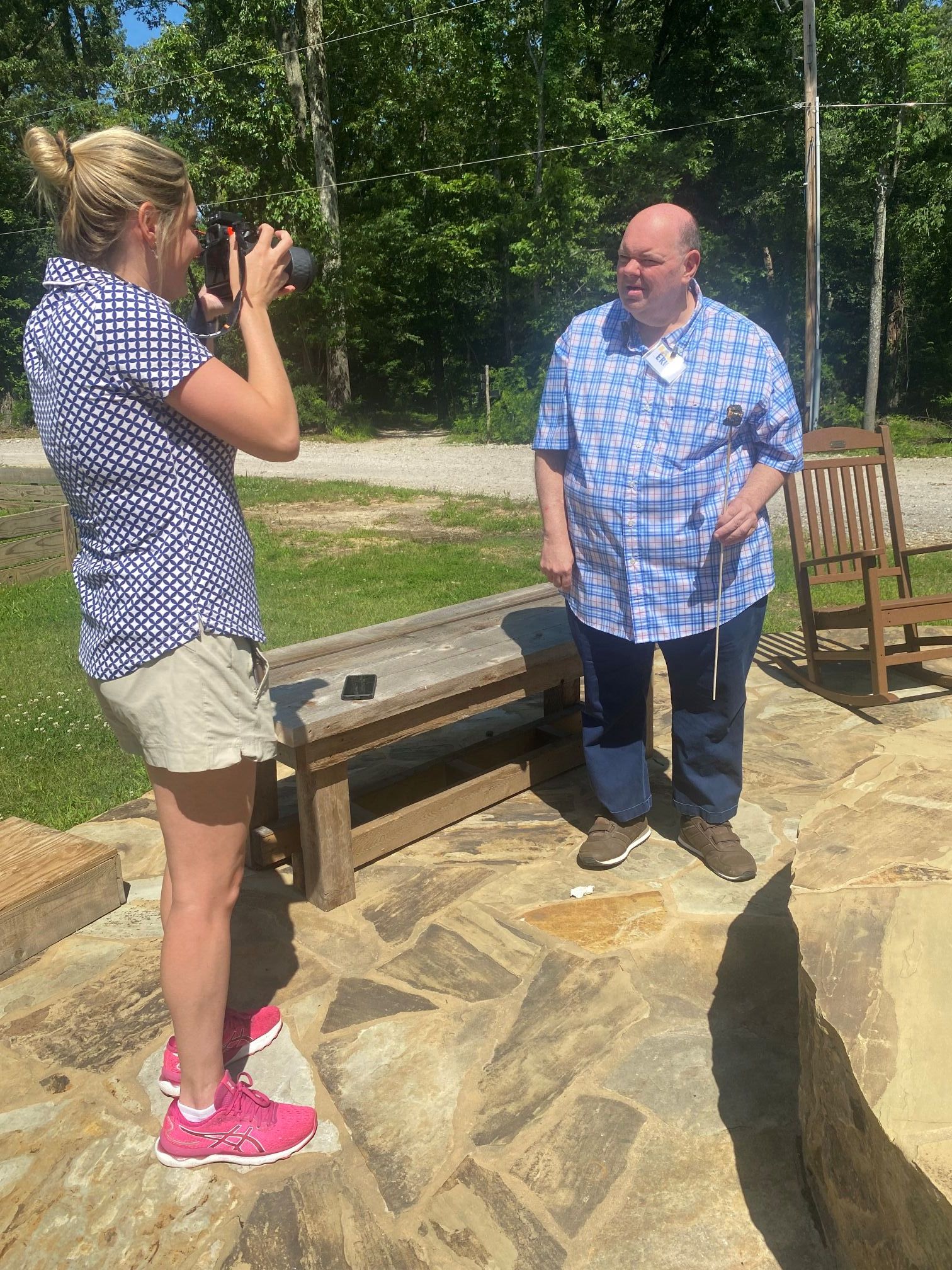 Helen R. Tucker Center Enjoying Outdoor Activity